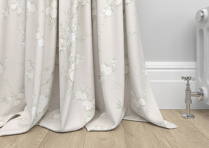 Shabby Chic by Rachel Ashwell Bird Chinoiserie, Natural - Made to Measure Curtains - Image 6